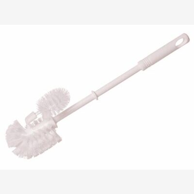 Brosse de WC avec nettoie-rebord 75 mm