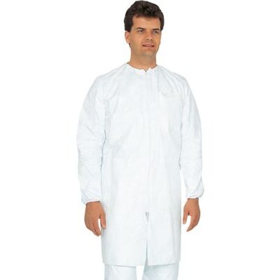 Labormantel Tyvek-Spinnvlies weiss