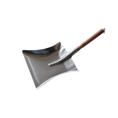 Kehrschaufel Metall verzinkt mit Holzgriff und Aufhängeöse