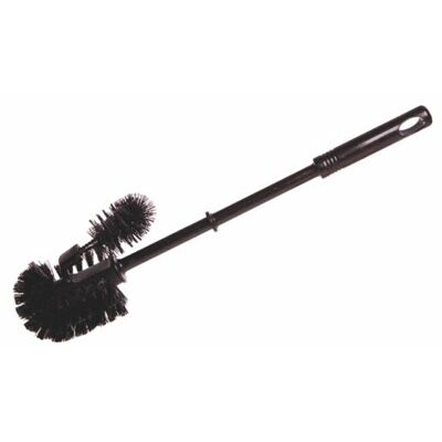 WC-Bürste mit Randreiniger 75 mm - schwarz