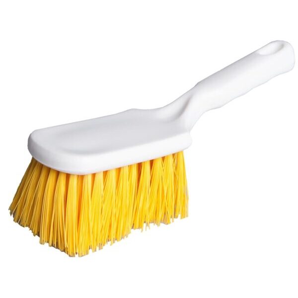 Hygiene-Stielbürste hart 26.5 cm gelb